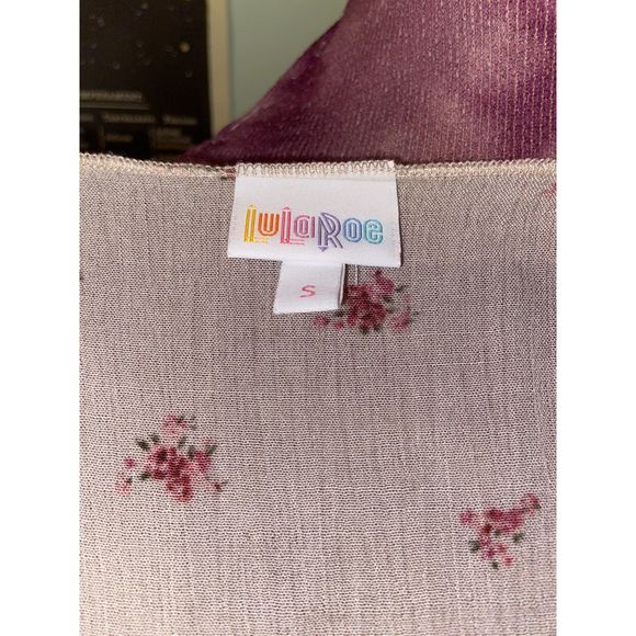 LuLaRoe Tan Long Simply Comfortable Floral Kimono - Small - Picture 6 of 7